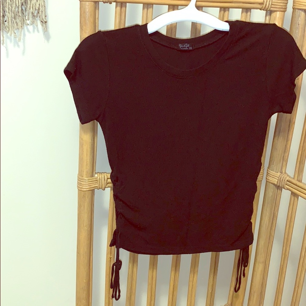 John Galt Tee with Lace Up Sides